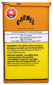 Carmel: Animal Face Pre Rolls (12 x 0.5g)