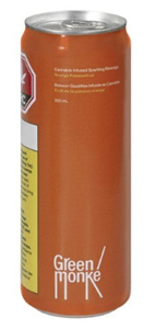 Green Monke: Orange Passionfruit 2:1 CBD/THC Beverage (350ml)