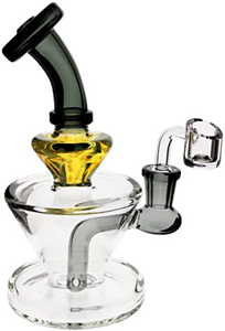 Plain Jane: 7" Cone Stack Dab Rig - Smoke