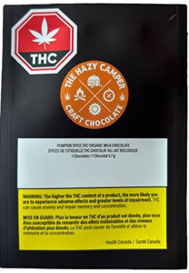 The Hazy Camper: Pumpkin Spice Organic Milk Chocolate (1 pcs)