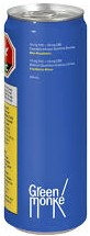 Green Monke: Blue Raspberry 2:1 CBD/THC Beverage (355ml)