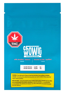 Chowie Wowie: Milk Chocolate 1:1 THC/CBD Square (2 pcs)