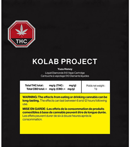 Kolab Project: Yuzu Honey Diamonds Cartridge (1g)
