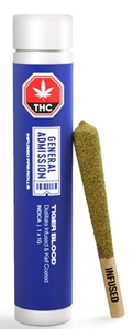 General Admission: Tiger Blood Distillate Infused Pre Roll (1 x 1g)