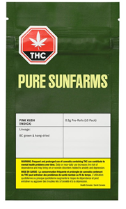Pure Sunfarms: Pink Kush Pre Rolls (10 x 0.35g)