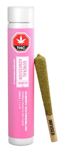 General Admission: Cherry Watermelon Distillate Infused Pre Roll (1 x 1g)