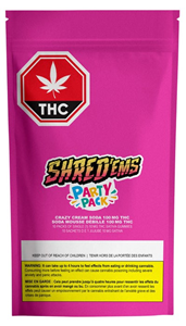 Shred'Ems: Crazy Cream Soda Sativa Max 10 Party Pack Gummies (10 pcs)